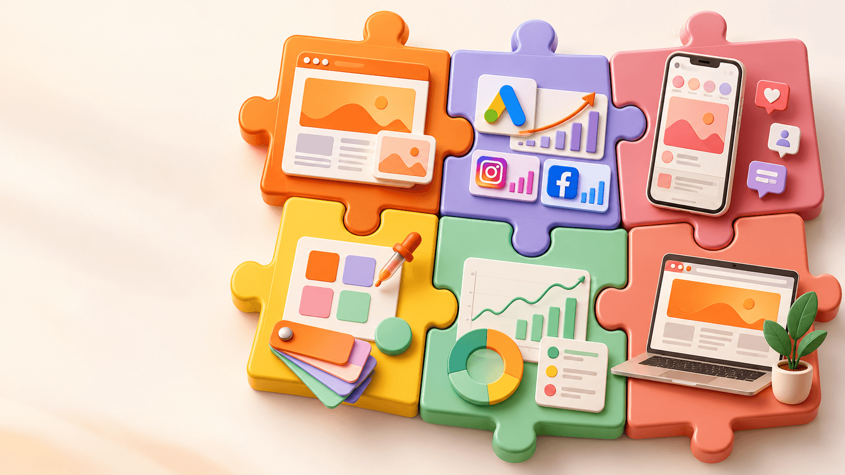 Canais, conteúdo e dados conectados em uma campanha digital
